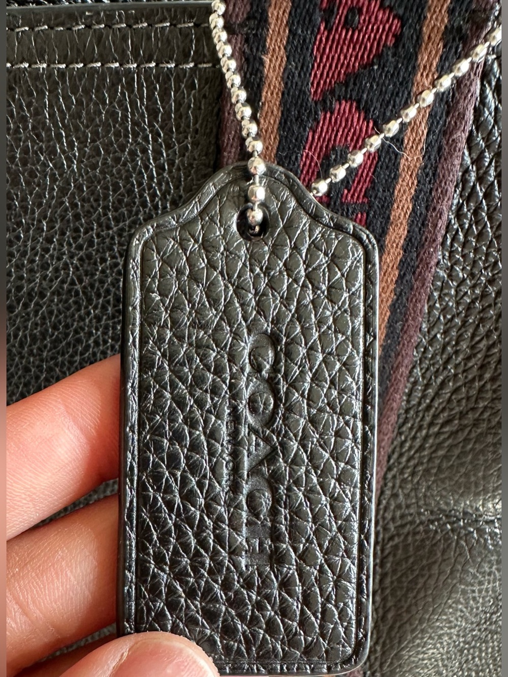 Coach Black Leather Smith Tote / Satchel - Picture 4 of 8